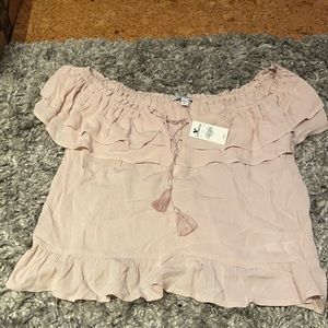 NWT Pink Express Off The Shoulder Top